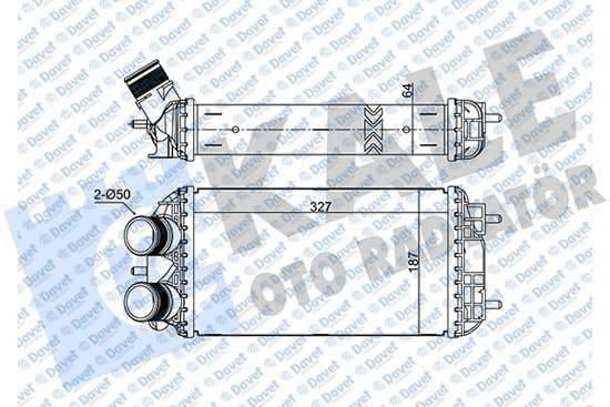 KALE 375785 Turbo Radyatoru (Brazing) 2008 1.2 Puretech 1.5 Bluehdi 15> ; 208 1.2 Puretech 1.5 Bluehdi 18> Ds Ds 3 Crossback Corsa F 1.2t 1.5d 19> [327x187x64]